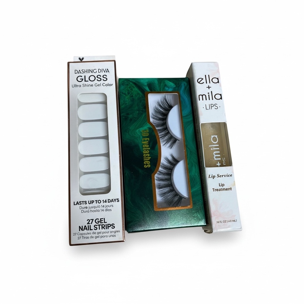 Dashing Diva Gloss Gel Nail Strips - Classic White